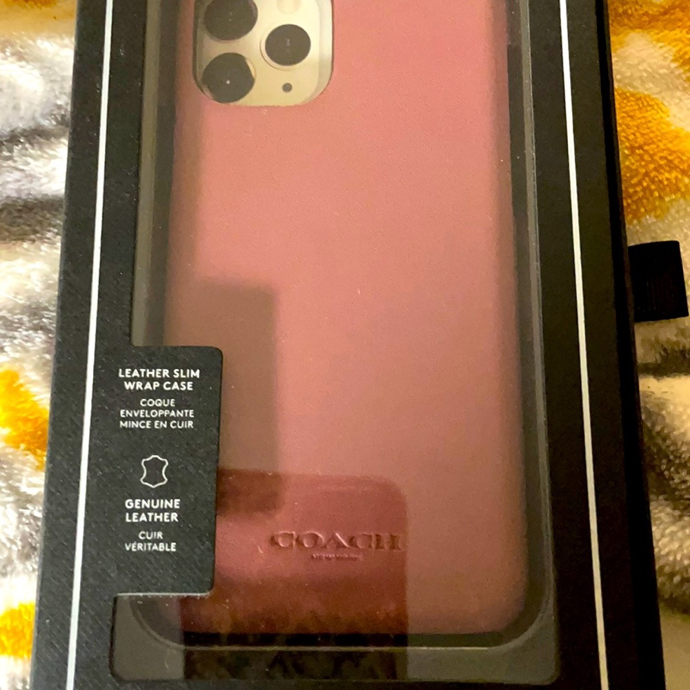 Coach Leather iPhone Case